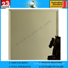 3-6mm Beveled Aluminum Silver Mirror Glass with AS/NZS 2208